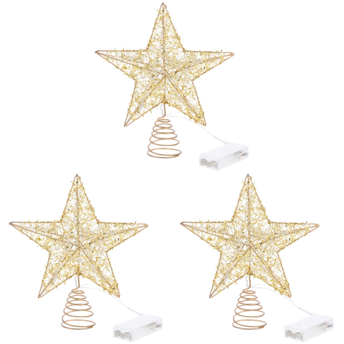 Tree Christmas Star Topper Star Xmas Toppers Topper Hollow Metal