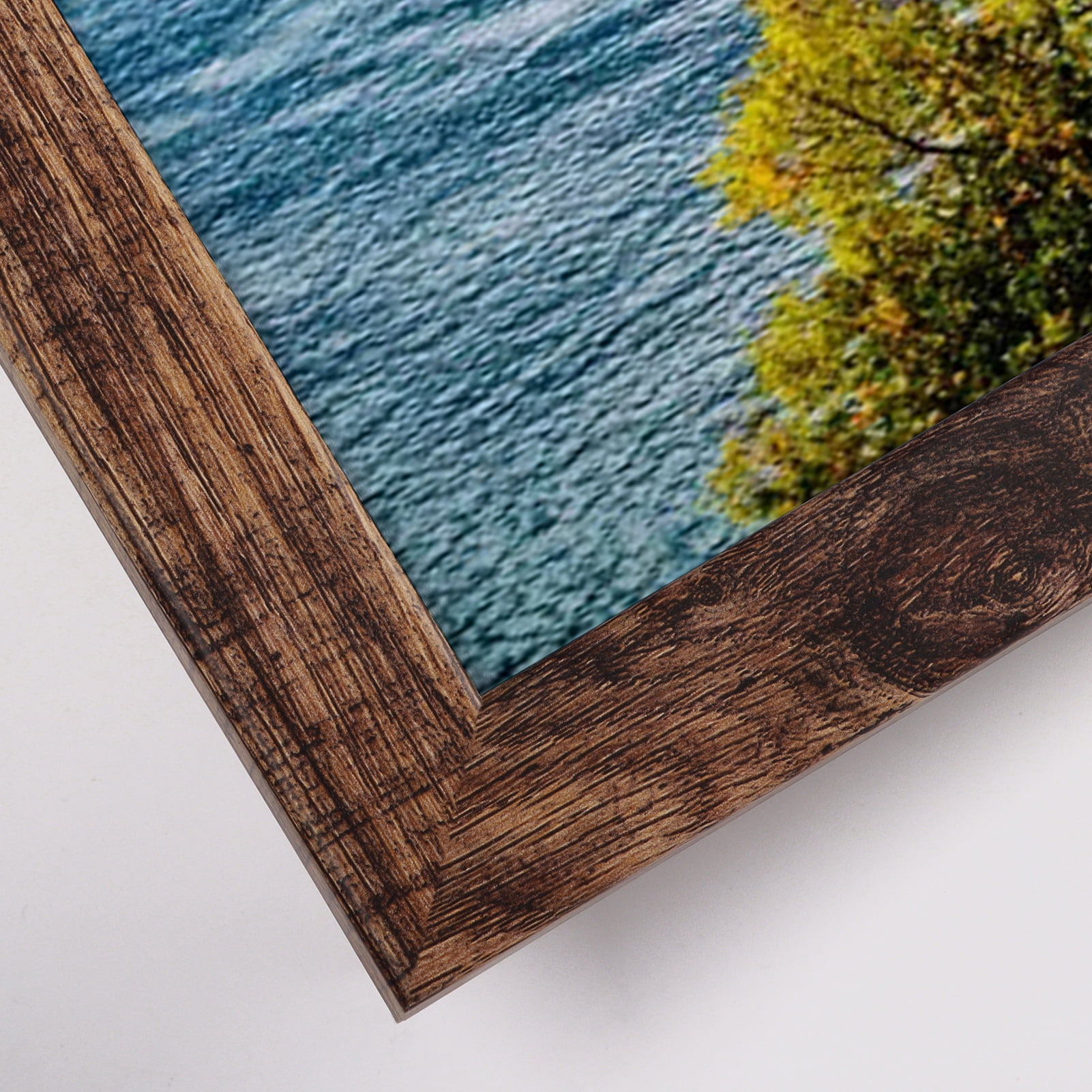 7 Pack 8x10 Picture Frame Set, Rustic Photo Frames Display 8 by 10 inch Photo for Wall or Tabletop, Brown