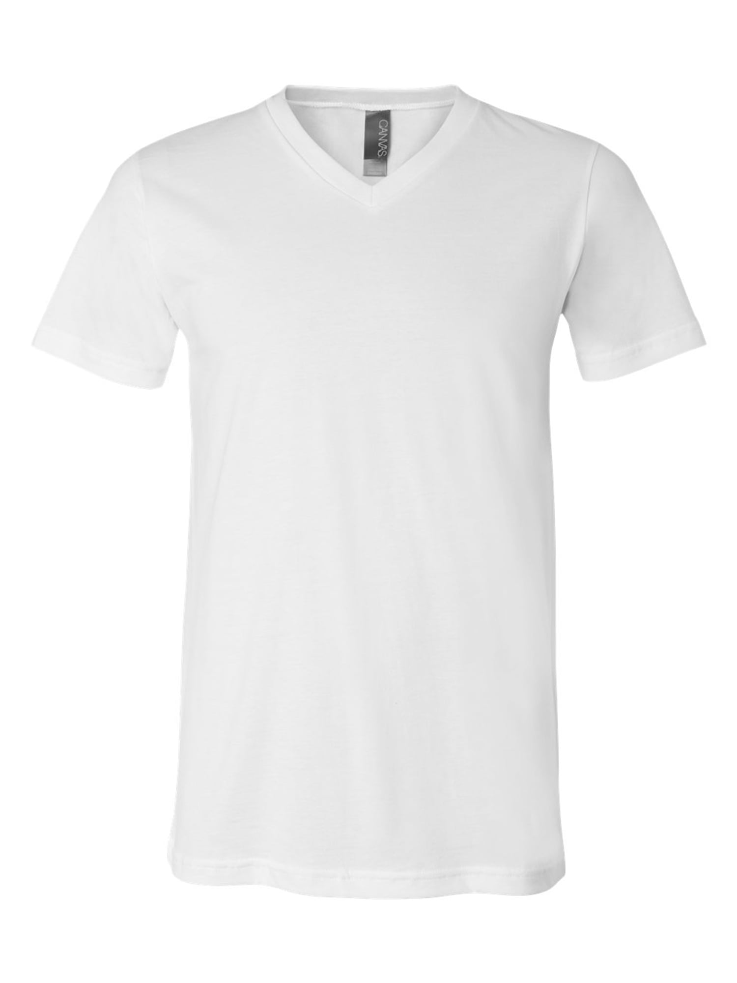 Bella + Canvas Unisex Jersey V-Neck Shirt Cotton Men Shirts Classic ...