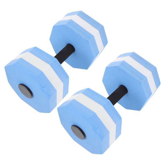 BESTOYARD 1Pair Sky Blue Water Dumbbells for Pool Workout Aerobics and Resistance Training