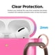 thumbnail image 4 of Funda Elago compatible con AirPods Pro, TPU transparente, rosa neón, 4 of 9