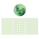 thumbnail image 1 of Pegatinas de estrellas que brillan en la oscuridad para techos y paredes - Pack de 3 calcomanías luminosas de PVC, 28cm & 20cm & 17cm, verde, fácil de pelar y pegar, decoración del cielo nocturno, 1 of 7
