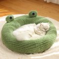 thumbnail image 4 of Soft Plush Pet Cave Bed, Cute Cartoon Design, Keep Warm, Breathable, Lightweight for Cats Dogs, 4 of 7