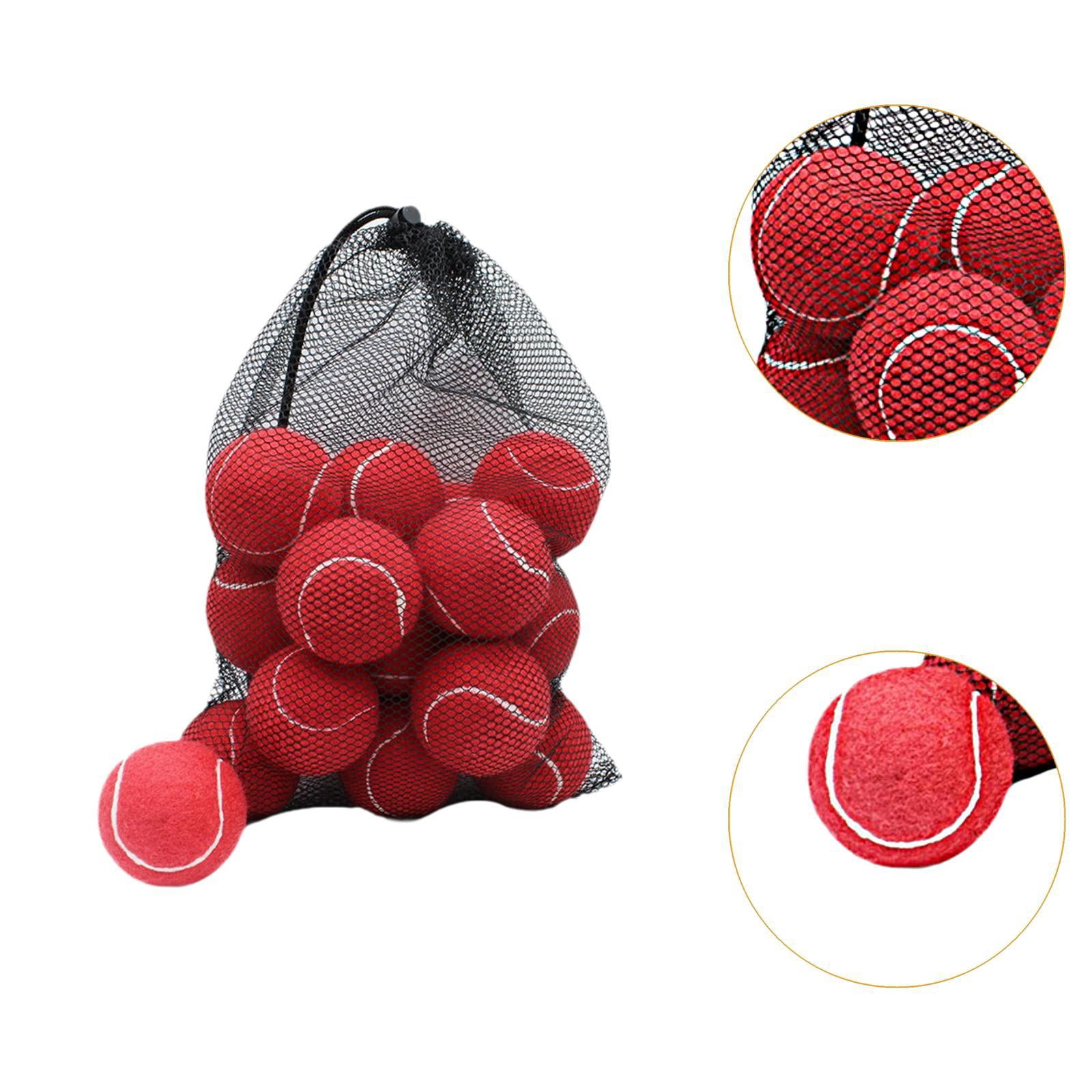 Lot De 18 Balles De Tennis élastiques Pour Chien – Diamètre 6,4 Cm – Résistantes à L’usure – Idéales Pour Jouer En Extérieur – Rouge