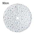 thumbnail image 1 of Falda de árbol de Navidad debajo de la alfombra de pie de árbol Manta blanca de plumas para decoración de fiestas, colorida, 90 cm sidaley HA008201-05, 1 of 7