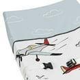 thumbnail image 4 of Sweet Jojo Designs Airplane Red Blue and White Changing Pad Cover, 4 of 6