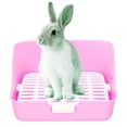 thumbnail image 3 of Caja De Para Mascotas, Inodoro Para Animales Pequeños, Establo De Plástico Antiarañazos Para Mascotas Pequeñas Animas, 3 of 7