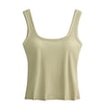 thumbnail image 4 of Soyumi Sports Bras for Women, Padded High Impact Racerback Running Bra Seamless Workout Crop Top for Gym Fitness Yoga Medium Support, Green, 4 of 4