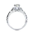 thumbnail image 3 of SuperJeweler 1 1/4 Carat Vintage Moissanite Engagement Ring In 14 Karat White Gold For Women, 3 of 6