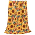 thumbnail image 2 of Fotbe Diamond Bohemian Sunflower Manta de Franela Acolchonada con Estampado, Súper Suave y Esponjosa, Extra Grande para Sofá, Cama, Uso Todo el Año-60"x50", 2 of 7