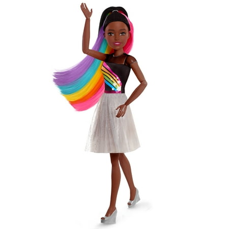 Barbie 28” Rainbow Sparkle Best Fashion Friend Doll –