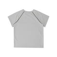 thumbnail image 5 of Sinleey Kids Girls Boys Dry Fit Sports T-Shirts Athletic Shirts Short Sleeve Activewear Tees Tops for Gray 130, 5 of 6