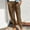 Brown, variant on QUINDOS Women Pants Taper High Waisted Ankle Length Athletic Sweatpants Leopard Loose Pants with Pockets