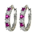 thumbnail image 2 of Fiudx Pendientes de Diamantes Huecos, Deslumbrante Diseño con Incrustaciones de Cristal, Exquisita Artesanía de Aleación, Estilo Elegante para Fiestas o Uso Diario, Perfectos para Mujeres a La Moda,, 2 of 6