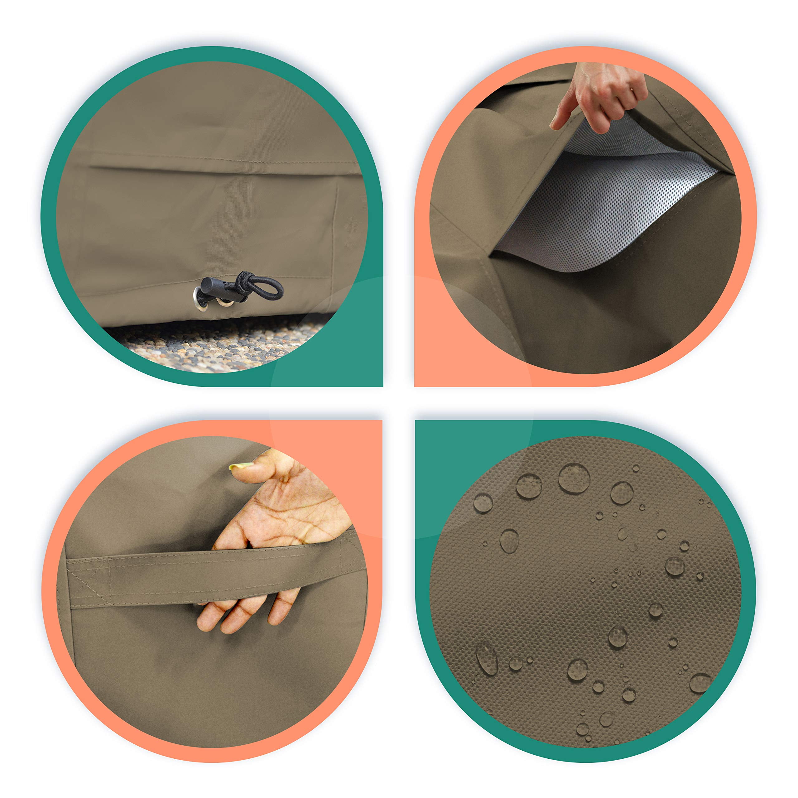 COVERS&ALL Patio Furniture Cover Air Bags, Prevents Water & Snow Pooling, 12 Oz Waterproof, UV & Weather Resistant, Ideal for Patio Backyard Lawn Garden Furniture Outdoor Use (24" x 12" Inches)