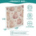 thumbnail image 5 of Pumpkins Adorned in Bows and Flowers 3 Ring Hardcover Binders 1.5in Round Rings for Letter-Size Folder Paper Organizer Pockets for Office Student Recipe, 5 of 9