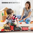 thumbnail image 7 of Train Set - Train Toys for Boys with Smokes,Lights and Sound,Toy Train Set for Under Christmas Tree,Toddler Model Trains for 3 4 5 6 7 8+ Years Old Kids Christmas Toys Gifts, 7 of 7