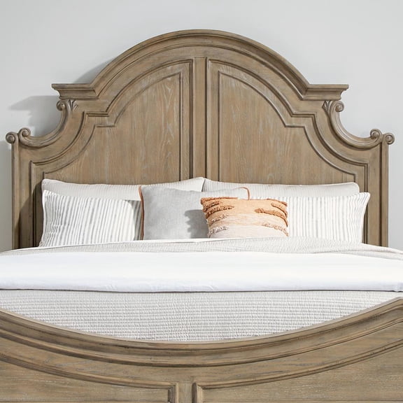 Liberty Furniture Industies, INC Magnolia Manor King Panel Headboard in Weathered Bisque