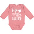 thumbnail image 3 of Inktastic Life is Better with Chickens Boys or Girls Long Sleeve Baby Bodysuit, 3 of 5
