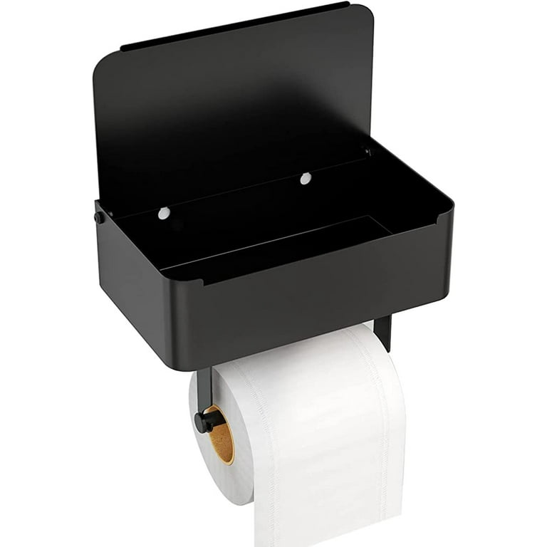 Toilet Paper Holder with Disposable Wet Wipes Dispenser, Phone