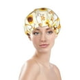 thumbnail image 3 of Balery Shiba Inu Dog And Sunflower Shower Caps, Double Layer Waterproof Shower Cap, Double Layers Reusable Shower Cap With Soft Comfortable For Long Thick Hair Soft Bath Shower Hair Caps, 3 of 9