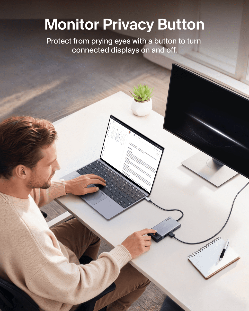 Belkin USB-C Hub, 8-in-1 Multi-Port Docking Station 100W - Dual Display Support for Mac, Windows and Chromebook - 10Gbps data transfer speeds, Ethernet, resolutions up to 4K@60Hz