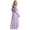 Light Purple, variant on Jane Wardrobe Women's Maternity 450g Spandex Dress, Off-The-Shoulder Long Sleeve Shirred Waist A-Line Tiered Gown, Boho Pregnancy Photoshoot & Baby Shower Maxi Dress, 1pc, S/M/L/XL/XXL