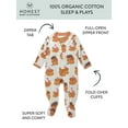 thumbnail image 3 of Honest Baby Clothing Organic Cotton Boy or Girl Long Sleeve Sleep N Play, Newborn to 9 Months, 3 of 7