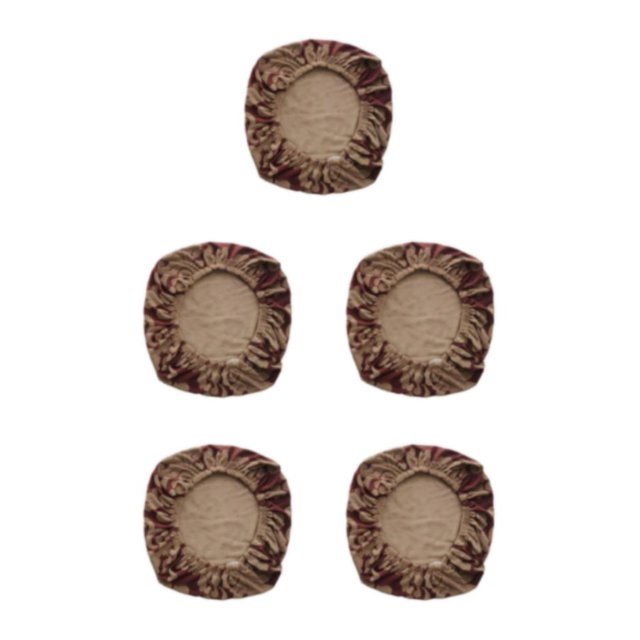 Baohd Computer Chair Cover Swivel Chair Cover Rotating for Chair Brick red Cushion Cover 5Set