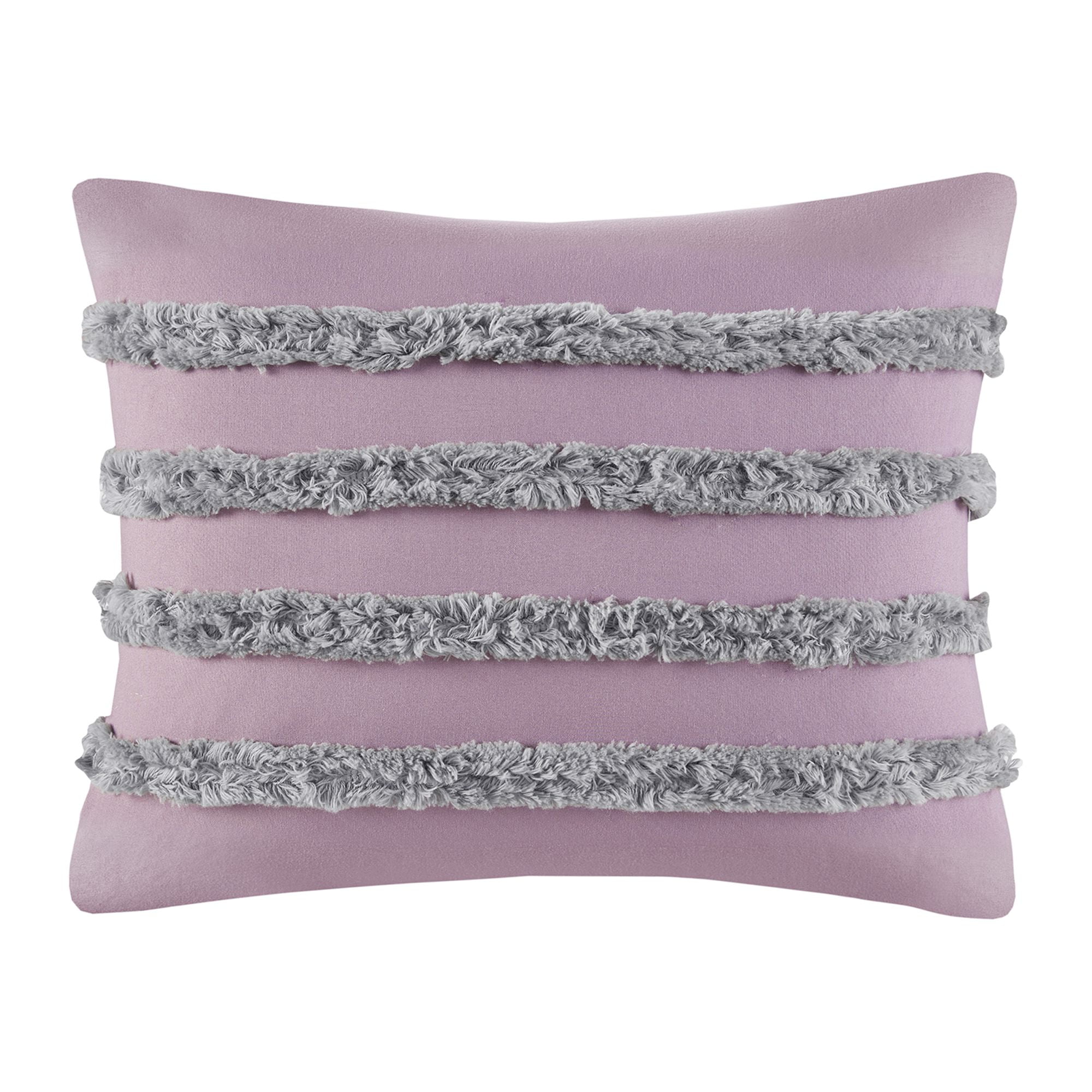 Mainstays 5-Piece Purple Check Comforter Set, King