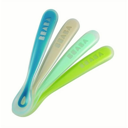 B?ABA Silicone Spoons, 4 Ct