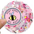 thumbnail image 4 of Girl's Pink Aesthetic Stickers Waterproof Cute Stickers 100 PCS Water Bottle Laptop Phone Stickers for Teens Kids, 4 of 4