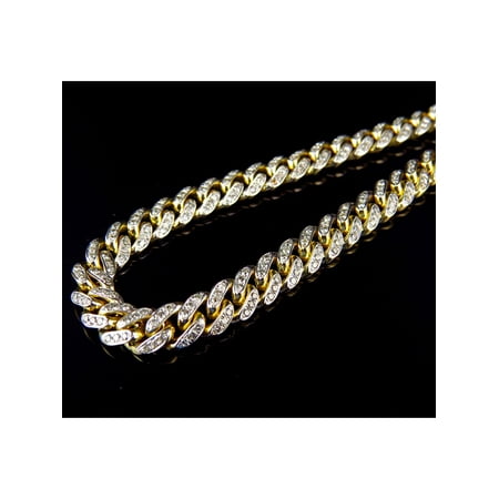 cuban chain link miami 0t 6mm solid necklace diamond inch yellow gold dialog displays option button additional opens zoom