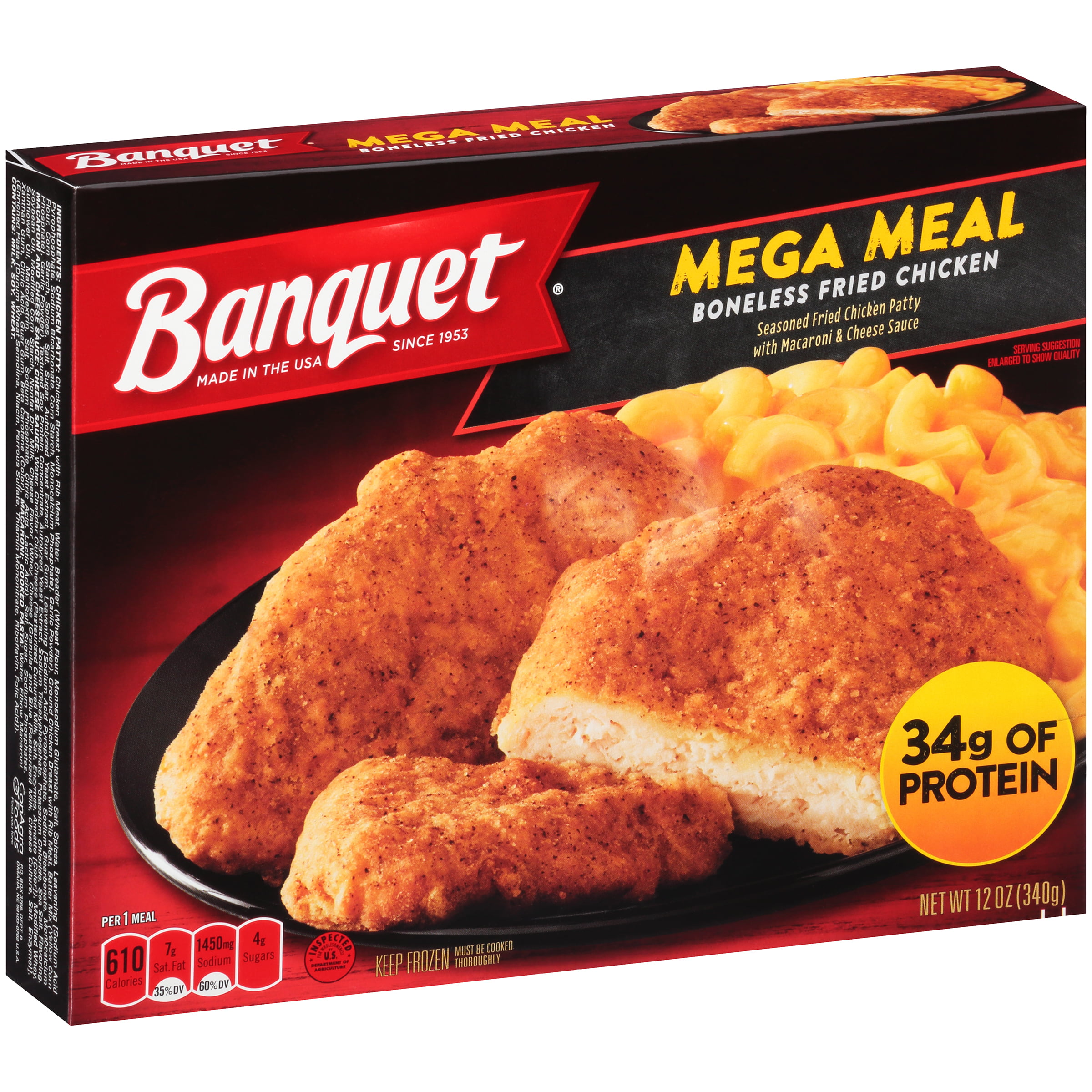 Banquet Homestyle Bakes Country Chicken, Mashed Potatoes & Biscuits, 30 ...