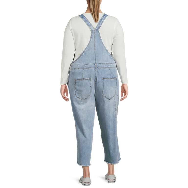 Terra Sky Women s Plus Size Denim Overalls Walmart