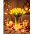 thumbnail image 3 of Radiant Romantic Tulip Light, 15pcs Twinkling Tree Tulips Lamp, 13in LED Lighted Artificial Flowers that Never Fade, Tulip Ambient Night Lamp for Home Kitchen Wedding Dining Table Decor Gift, 3 of 7