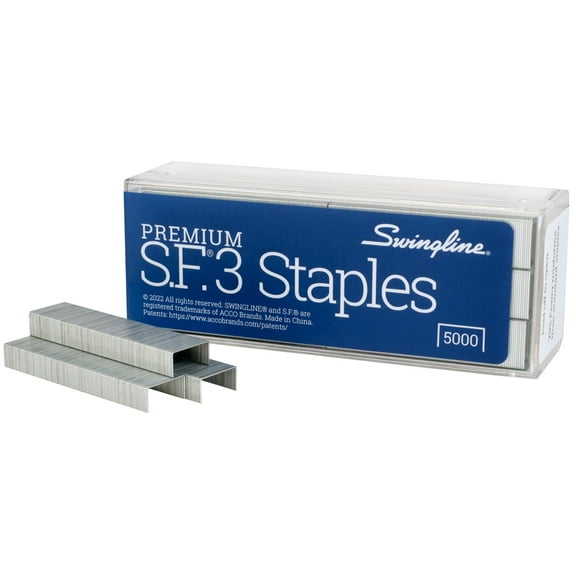 Swingline SF 3 Premium Staples 14 Leg Length 105 Per Strip 5000Box - Stapling