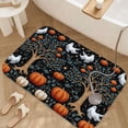thumbnail image 3 of 1pc Halloween Pattern Absorbent Non-Slip Bathroom Thickened Flannel Rug Decor,Soft,Quick Drying,Suitable For Indoor/outdoor Use,Bathrooms,Bedrooms,Kitchens,Terrace,Laundry Rooms,16"x24", 3 of 9