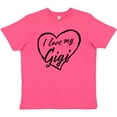 thumbnail image 3 of Inktastic I Love My Gigi in Black Chalk Heart Youth T-Shirt, 3 of 5