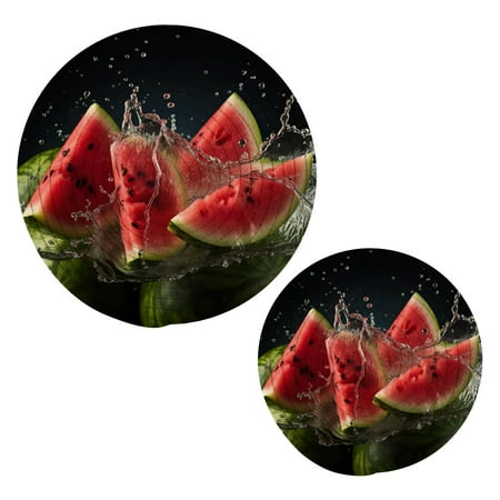 

Watermelon Fruits Pot Holders Set Trivets Hot Pads Cotton Mats for Cooking