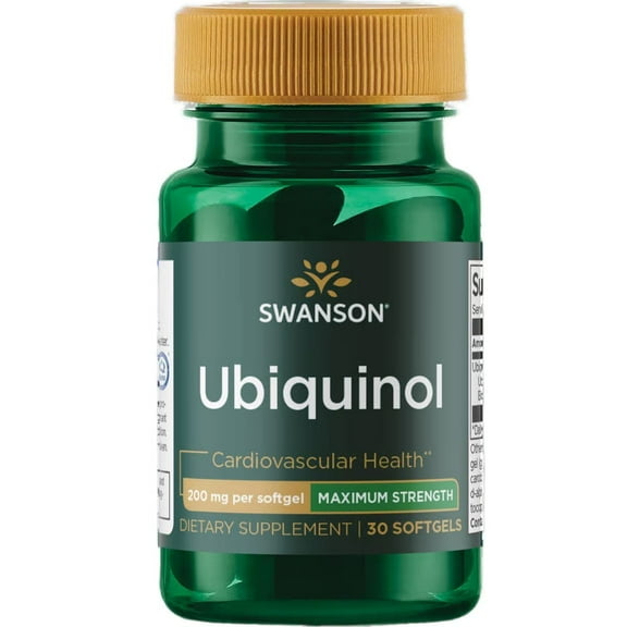 Swanson Ubiquinol - Maximum Strength 200 mg 30 Softgels
