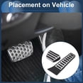 thumbnail image 3 of Unique Bargains 2 Pcs Automatic Foot Pedal Pads Foot Accelerator Pedal Covers for Land Rover Range Rover 2005-2012 Stainless Steel Silver Tone, 3 of 6