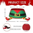 thumbnail image 3 of Inadays Christmas Tree Collar Christmas Tree Skirts Christmas Tree Decoration Indoor Stand Collar Basket Round Base Cover with Boots 23.6 inch Elf Boots, 3 of 7