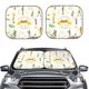 thumbnail image 2 of Balery Golf Icons And Golfer Parasol para parabrisas de coche de 2 piezas | Parasol plegable para parabrisas delantero de coche para la mayoría de sedanes-Small, 2 of 6