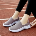 thumbnail image 4 of YOURDIARY Slip on Shoes for Women Breathable Walking Sneakers Black Pink 8, 4 of 9