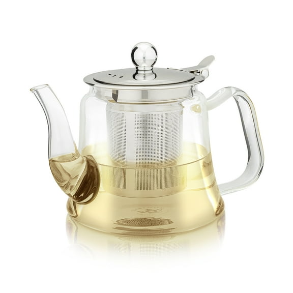 Teabloom Siena Petite Glass Teapot – Tea for One – 20 oz. / 600 ml (1-2 Cups)