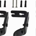 thumbnail image 2 of Adjustable Curtain Rod Brackets Wall Mount Hangers for Drapery Support Black Iron, 2 of 5