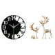 thumbnail image 1 of Reloj de pared grande,Reloj de pared acrílico silencioso de estilo moderno.,Reloj de pared grande de oficina,silencioso,fácil de leer y sencillo.,Estatua de escultura de ciervo,Estatua de, 1 of 8