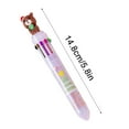thumbnail image 3 of Mikilon Christmas Decorations 10 Color Christmas Ballpoint Pen Push Type Color Multifunction Marker 10 in 1 Multicolor Pen Christmas Gift 2ml J, 3 of 7