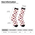 thumbnail image 2 of Honeii Cartoon Hedgehogs Print Adult Socks,Crew Socks,Casual Calf Socks,Daily Wear Socks for Men & Women, Perfect for Sports, Casual and Everyday Use, 2 of 6